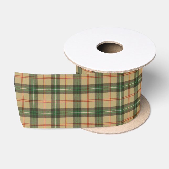 Ruban En Satin Tartan original de Saskatchewan Canada (Bobine)