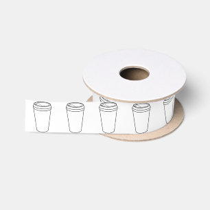 Ruban En Satin Tasse de café (Togo de papier)