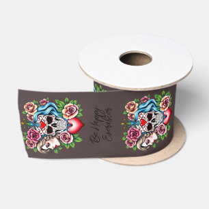 Ruban En Satin Tattoo art inspiré unisex message personnalisé