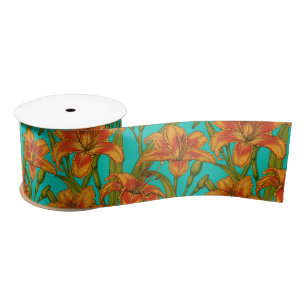 Ruban En Satin Tawny fleurs quotidiennes