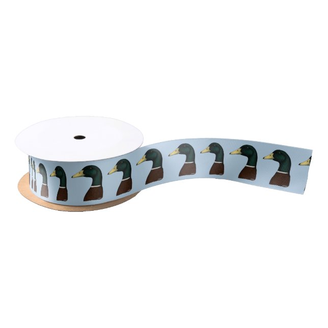 Ruban En Satin Tête de Mallard Drake (Bobine)