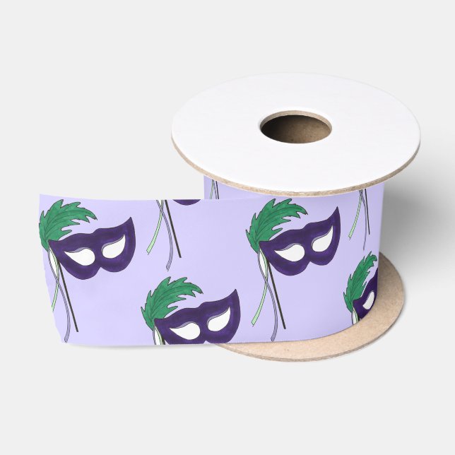 Ruban En Satin Thespian Drama Théâtre Mascarade Masque Mardi Gras (Bobine)