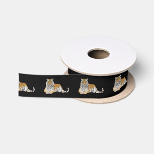 Ruban En Satin Tigre