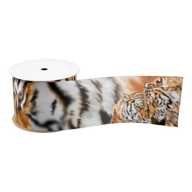 Ruban En Satin Tigres - (Bobine)