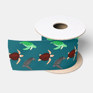 Ruban En Satin Tortues marines