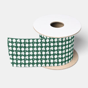 Ruban En Satin Trèfle à quatre feuilles de la Saint-Patrick Shamr
