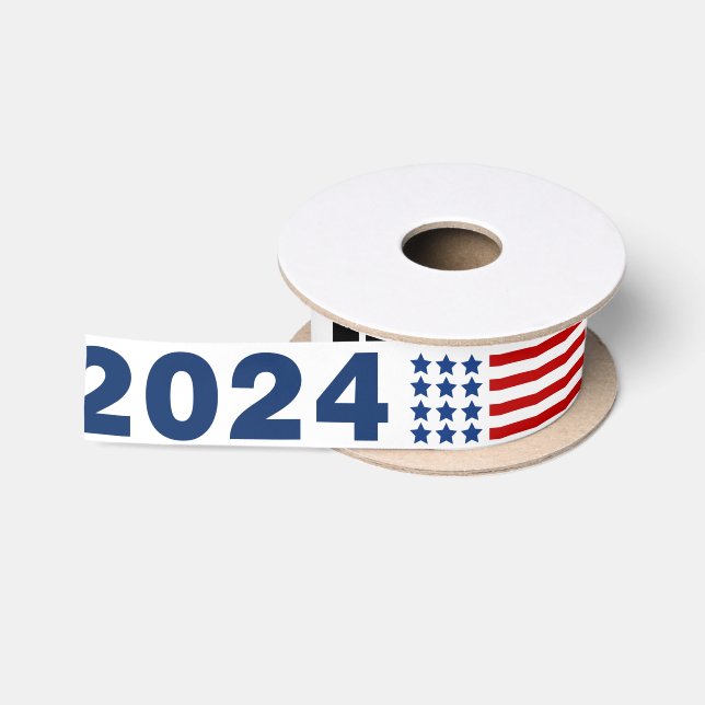 Ruban En Satin Trump 2024 DJT (Bobine)
