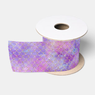 Ruban En Satin Une galaxie de sirène Série Design 8