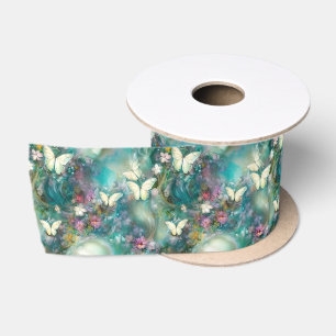 Ruban En Satin Une série de papillons mystiques Design 3