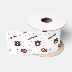 Ruban En Satin Université d'Auburn   Motif de vacances