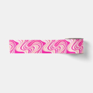 Ruban En Satin Vagues super roses chaudes, persiennes en marbre r