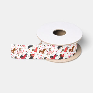Ruban En Satin Valentine Dachshund