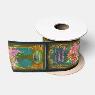 Ruban En Satin Vase de fleurs étiquettes victorienne