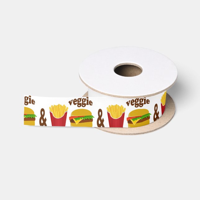 Ruban En Satin Veggie Burger et Fries (Bobine)