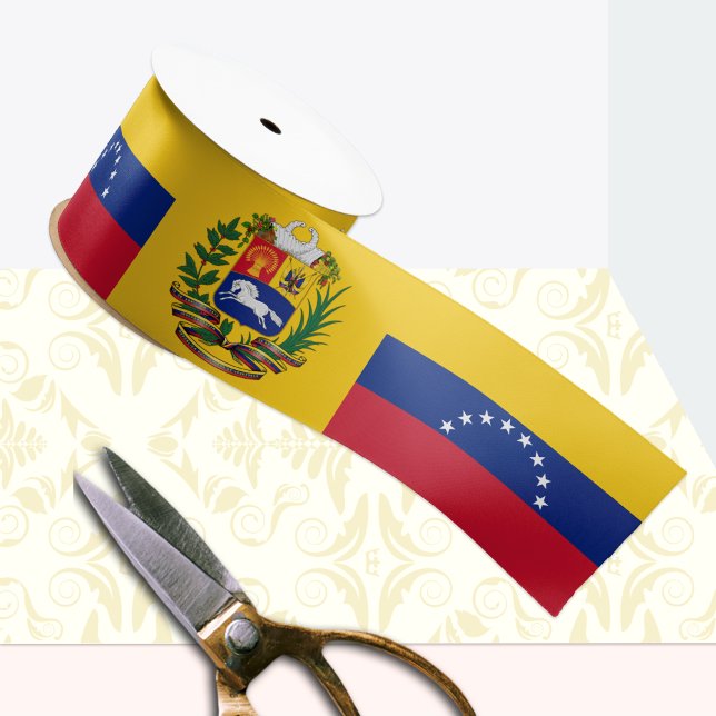 Ruban En Satin Venezuela Ruban, Emblème, patriote, Drapeau Velezu (Créateur téléchargé)
