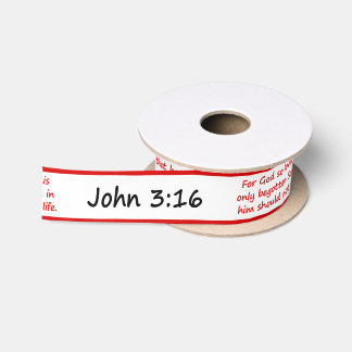 Ruban En Satin Vers de bible de 3h16 de John