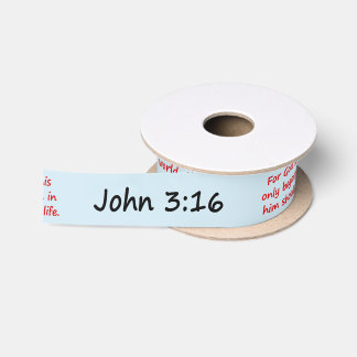 Ruban En Satin Vers de bible de 3h16 de John