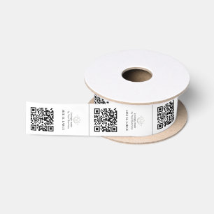 Ruban En Satin vêtement personnalisé étiquettes haut col qr logo