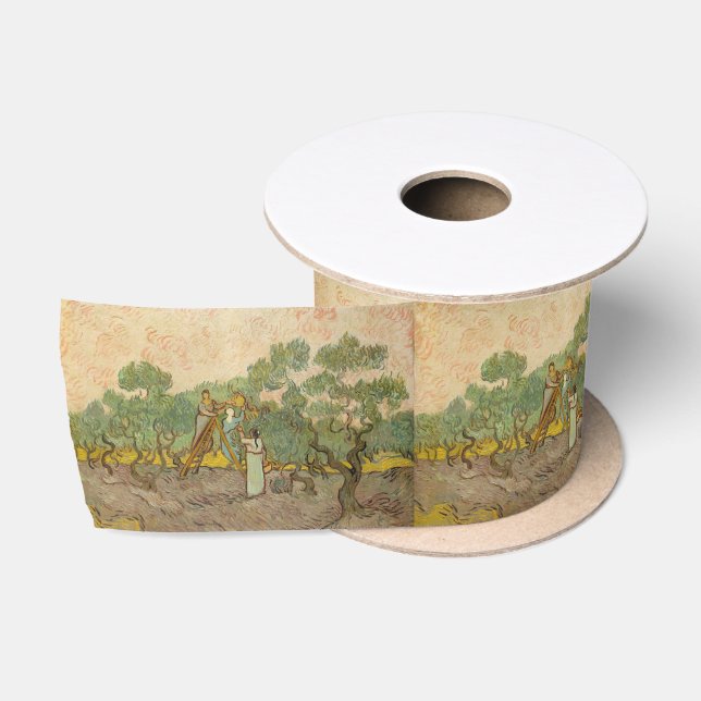 Ruban En Satin Vincent van Gogh - Femmes cueillette d'olives (Bobine)