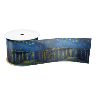 Ruban En Satin Vincent van Gogh - Nuit étoilée sur le Rhône