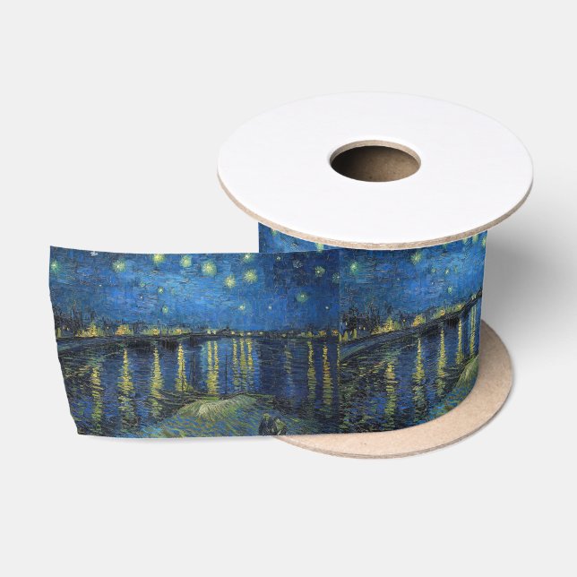Ruban En Satin Vincent van Gogh - Nuit étoilée sur le Rhône (Bobine)