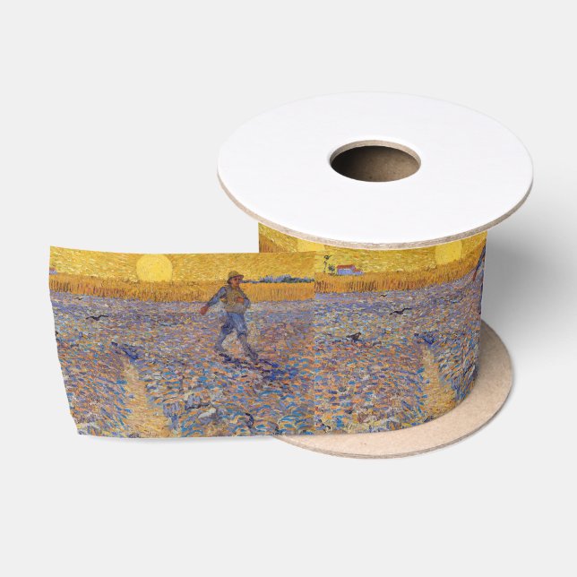 Ruban En Satin Vincent van Gogh - Sower avec réglage Sun (Bobine)