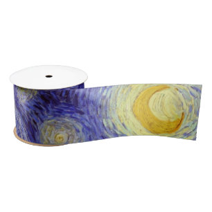 Ruban En Satin Vincent Van Gogh Starry Nuit Vintage Art