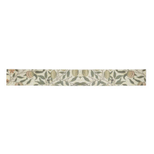 Ruban En Satin Vintage Floral William Morris Fruit