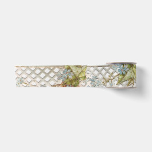 Ruban En Satin Vintage Trellis de l'oubli-moi-non