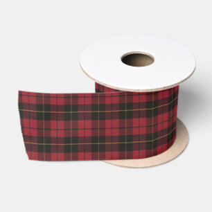 Ruban En Satin Wallace Red Patiné Original Tartan écossais