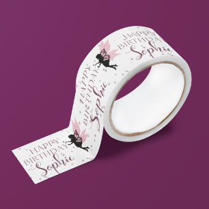 Ruban En Satin Whimsical Fairy Joyeux Anniversaire girlish