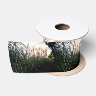 Ruban En Satin "Whispers of the Wind : The White Pampas Grasses"
