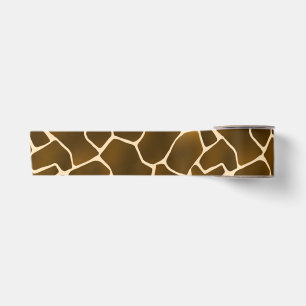Ruban En Satin Wild Safari Natural Giraffe Imprimer