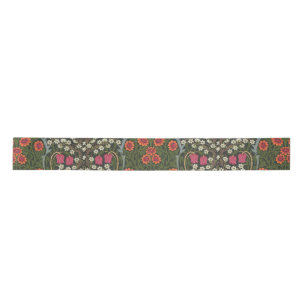 Ruban En Satin William Morris Blackthorn Garden Flower Classic