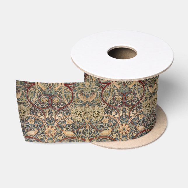 Ruban En Satin William Morris Bullerswood Tapisserie Faux (Bobine)