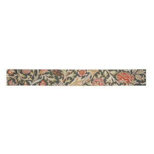 Ruban En Satin William Morris Trent Garden Flower Classic Botanic