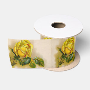 Ruban En Satin Yellow Rose Artwork
