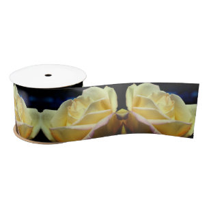Ruban En Satin Yellow Rosebud