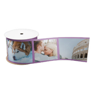 Ruban En Satin Your Photo Keepsake Custom Modern Lavender