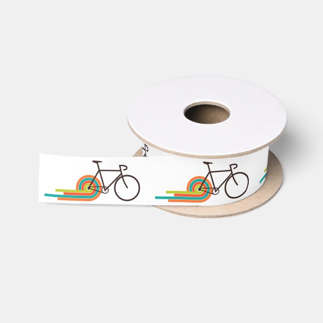 Ruban En Satin Zooming Bicycle Cyclisme (Bobine)