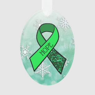 Ruban et papillon de Noël pour la maladie de Lyme