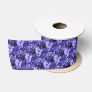 ruban, fleur violet satin ribbon
