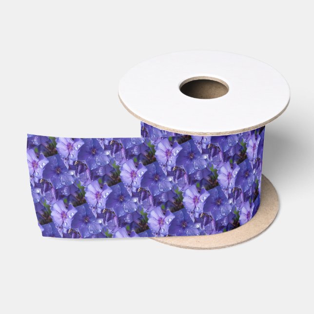 ruban, fleur violet satin ribbon (Spool)