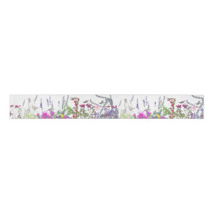 Ruban floral de gros-grain de fleur d'oiseaux de