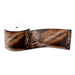 Ruban Gros-grain 3" Grosgrain Ribbon Botte Cowboy Botte Grosgrain B
