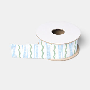 Ruban Gros-grain Aquarelle bleu Bow Fruit Garland Noël