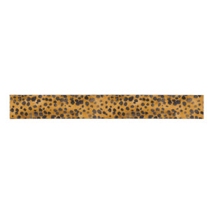Ruban Gros-grain Aquarelle Cheetah Print