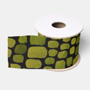 Ruban Gros-grain Aquarelle Crocodile Imprimer
