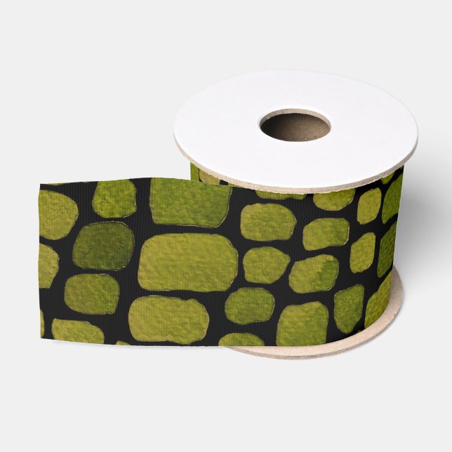 Ruban Gros-grain Aquarelle Crocodile Imprimer (Bobine)