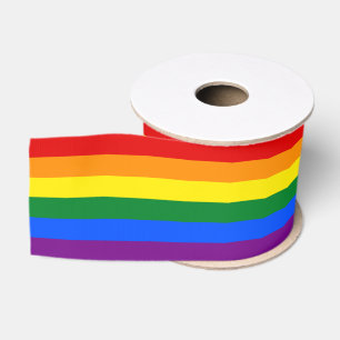 Ruban Gros-grain Arc-en-ciel - Drapeau & Fierté - ruban de défilé /